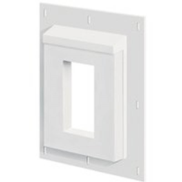 The Tapco Group BUILDERS EDGE 3SMR68TW Mounting Block, 11-1/2 in L, 9-1/16 in W, Fiber Cement, White 3SMR68P